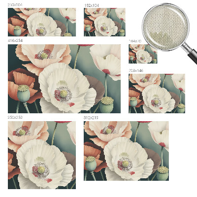 Papel de parede autocolante para sala Beleza floral