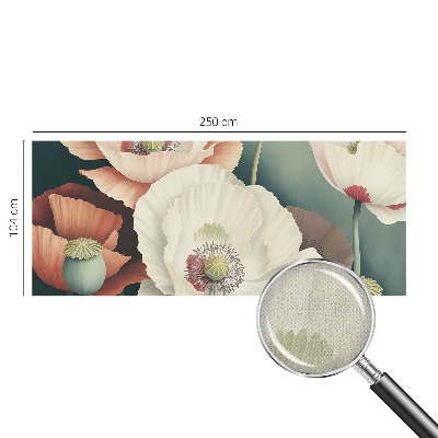 Papel de parede autocolante para sala Beleza floral