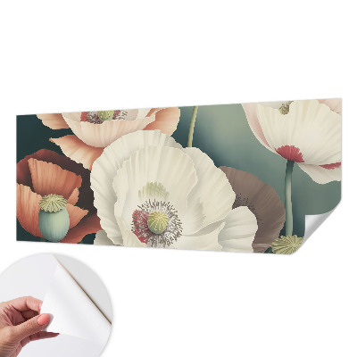 Papel de parede autocolante para sala Beleza floral