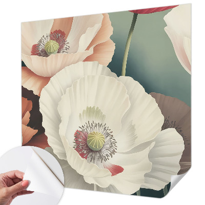 Papel de parede autocolante para sala Beleza floral