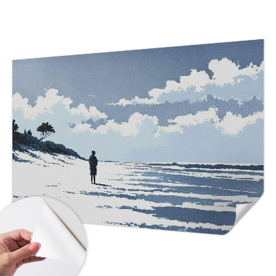 Papel de parede autocolante para quarto Silêncio da praia