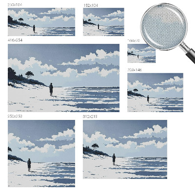 Papel de parede autocolante para quarto Silêncio da praia