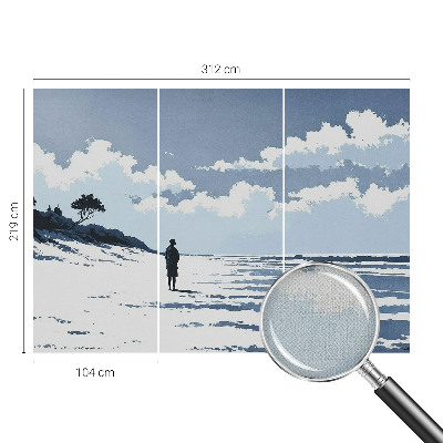 Papel de parede autocolante para quarto Silêncio da praia