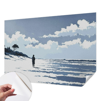 Papel de parede autocolante para quarto Silêncio da praia