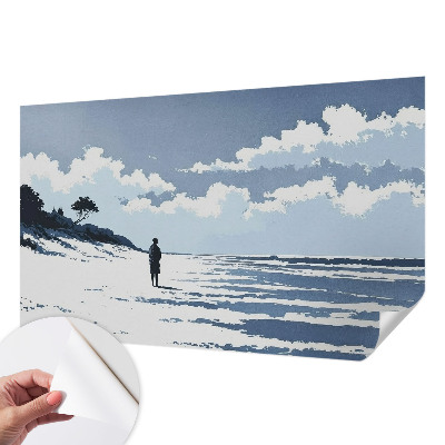 Papel de parede autocolante para quarto Silêncio da praia