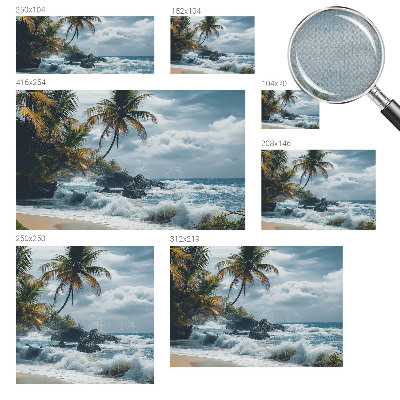 Papel de parede 3D Praia exótica