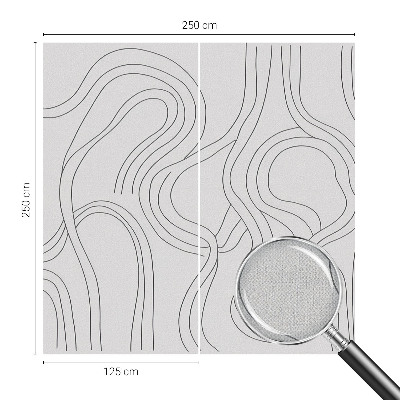 Papel de parede para criança Linhas orgânicas