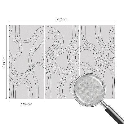 Papel de parede para criança Linhas orgânicas