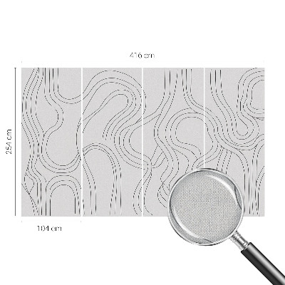 Papel de parede para criança Linhas orgânicas