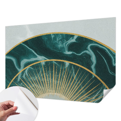 Papel de parede autocolante para quarto com padrão de mármore elegante