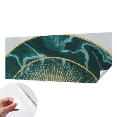Papel de parede autocolante para quarto com padrão de mármore elegante