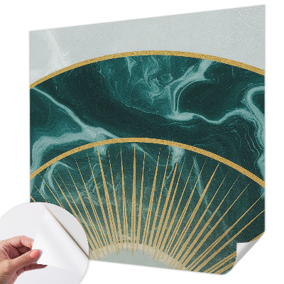Papel de parede autocolante para quarto com padrão de mármore elegante