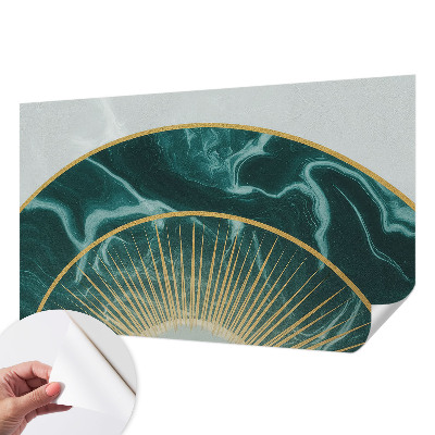 Papel de parede autocolante para quarto com padrão de mármore elegante