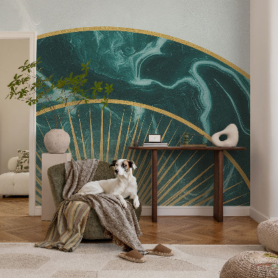Papel de parede autocolante para quarto com padrão de mármore elegante