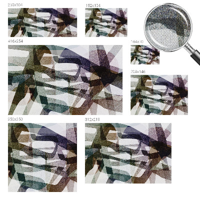 Autocolante de parede fotográfico Laços coloridos