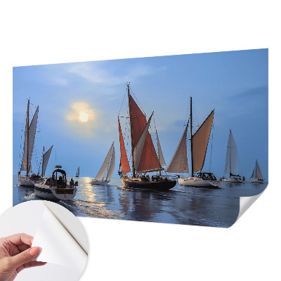 Papel de parede autocolante para sala Aventura de velejar