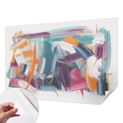 Papel de parede autocolante para sala com estampa 