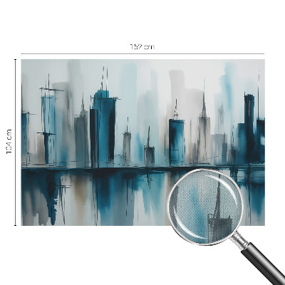 Papel de parede infantil com estampa de paisagens urbanas