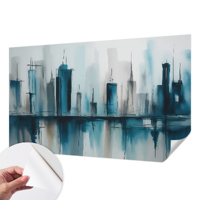 Papel de parede infantil paisagens urbanas