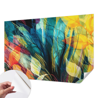 Papel de parede 3D Folhas abstratas