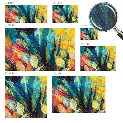 Papel de parede 3D Folhas abstratas