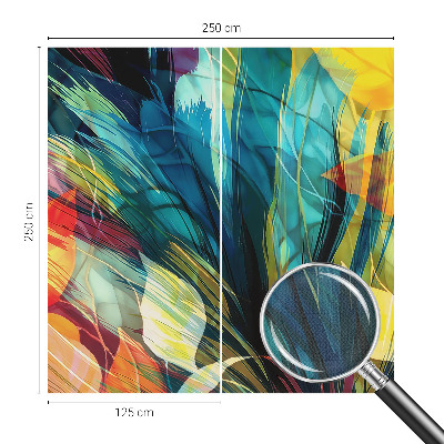 Papel de parede 3D Folhas abstratas