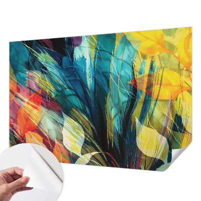 Papel de parede 3D Folhas abstratas