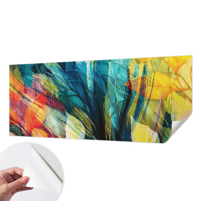 Papel de parede 3D Folhas abstratas