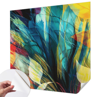 Papel de parede 3D Folhas abstratas