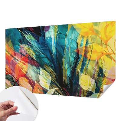 Papel de parede 3D Folhas abstratas