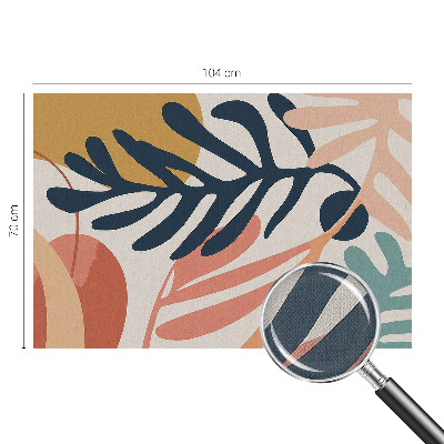 Papel de parede autocolante com padrão de folhas
