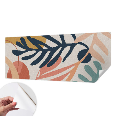 Papel de parede autocolante com padrão de folhas