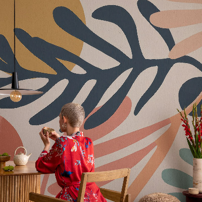 Papel de parede autocolante padrões de folhas