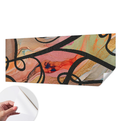 Papel de parede autocolante para quarto Movimento colorido