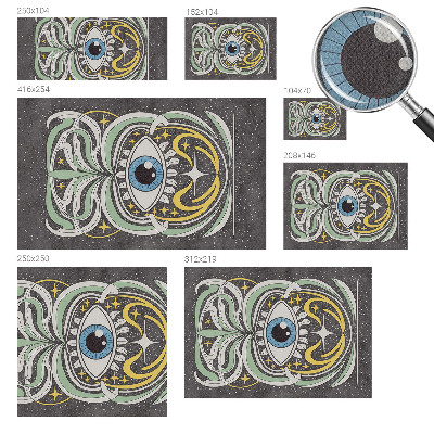 Papel de parede autocolante para sala Olho simétrico