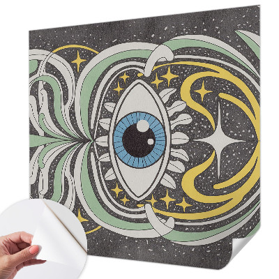 Papel de parede autocolante para sala Olho simétrico