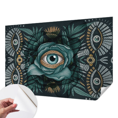 Papel de parede autocolante para quarto Olho de flor