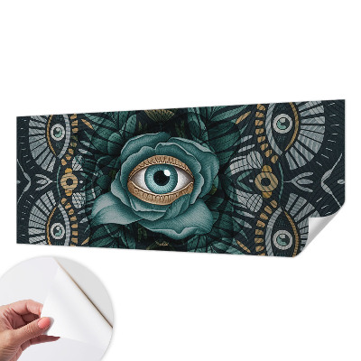 Papel de parede autocolante para quarto Olho de flor
