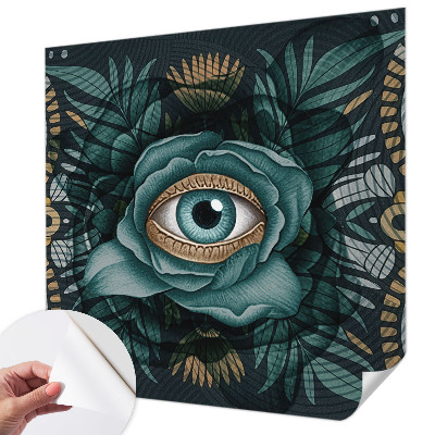 Papel de parede autocolante para quarto Olho de flor