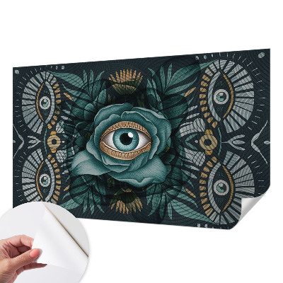 Papel de parede autocolante para quarto Olho de flor