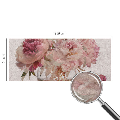 Autocolante de parede fotográfico com estampa de amuleto de peónia
