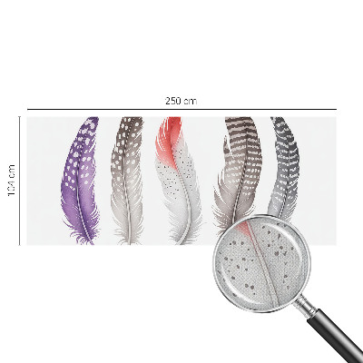 Papel de parede autocolante Penas padronizadas