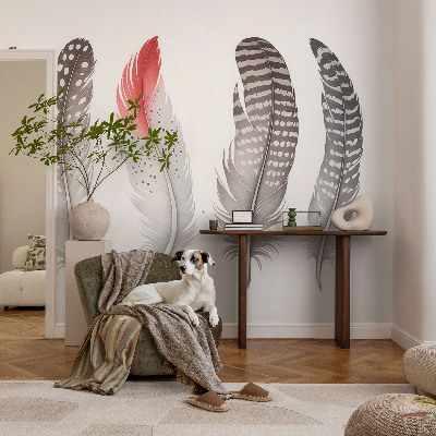 Papel de parede autocolante Penas padronizadas