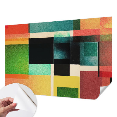 Papel de parede para criança com padrão de abstração geométrica