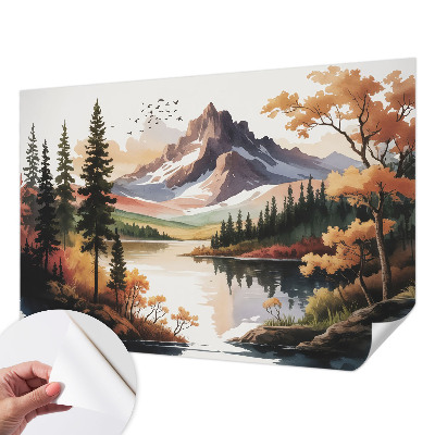 Papel de parede infantil Outono nas montanhas