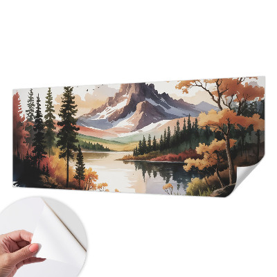 Papel de parede infantil Outono nas montanhas