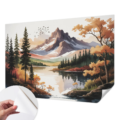 Papel de parede infantil Outono nas montanhas