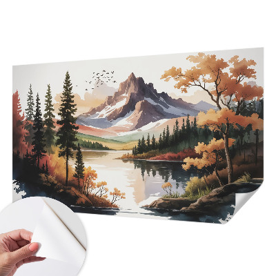 Papel de parede infantil Outono nas montanhas
