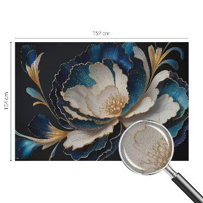 Papel de parede autocolante para quarto com estampa floral