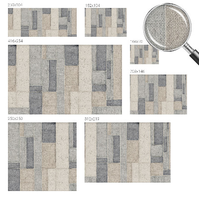 Papel de parede autocolante Mosaico geométrico